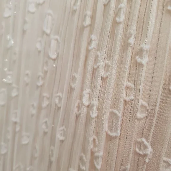 Nanette Lepore Blush Pink Sparkle Chiffon Midi-Length Cocktail Dress NWT - Picture 8 of 15